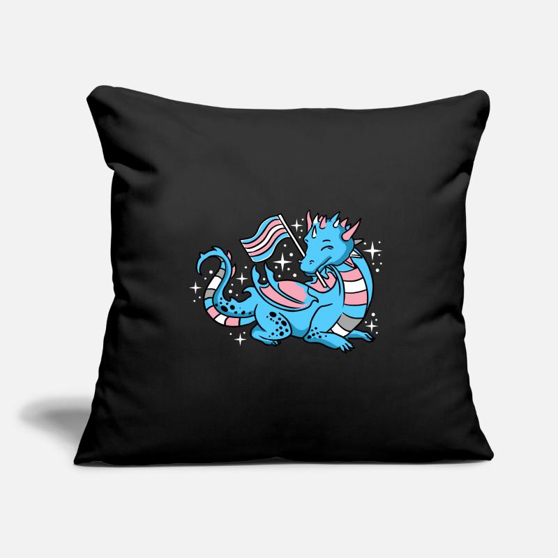 Trans Pride Drache Sofakissenbezug 45 x 45 cm