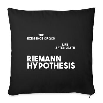Math gift nerd teacher math teacher math - Sofa pillowcase 17,3'' x 17,3'' (45 x 45 cm) - black - Front