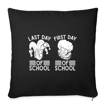 Circus Graphic Last & First Day Of School Gifts - Sofa pillowcase 17,3'' x 17,3'' (45 x 45 cm) - black - Front