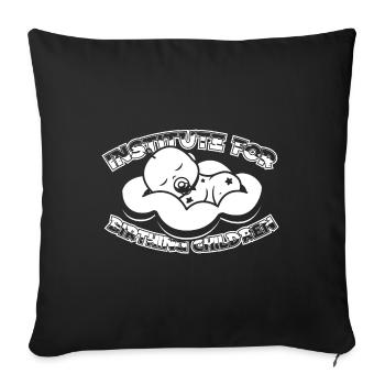 Midwife ObstetricIan - Sofa pillowcase 17,3'' x 17,3'' (45 x 45 cm) - black - Front