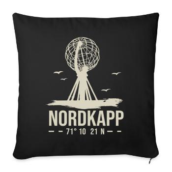 Nordkapp cap nord nordkap norvege - Housse de coussin décorative 45 x 45 cm - noir - Devant