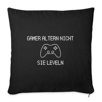 Gamer Gaming Games - Sofakissenbezug 45 x 45 cm - Schwarz - Vorne