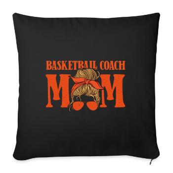 Basketballtrainer Entraîneur de basket-ball - Housse de coussin décorative 45 x 45 cm - noir - Devant