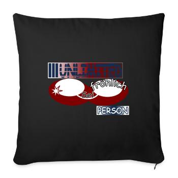 Be merry - Sofa pillowcase 17,3'' x 17,3'' (45 x 45 cm) - black - Front
