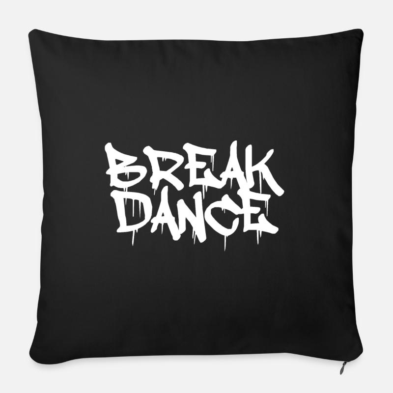Breakdance Graffiti Geschenk Breakdancer 80er - Sofakissenbezug 45 x 45 cm - Schwarz