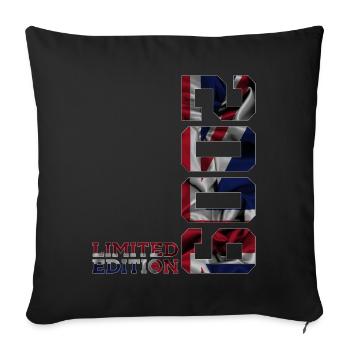ÉDITION LIMITÉE ANGLETERRE 2009 UK 17E ANNIVERSAIRE - Housse de coussin décorative 45 x 45 cm - noir - Devant
