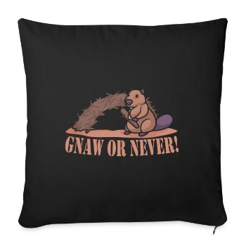 Beaver Nutria - Housse de coussin décorative 45 x 45 cm - noir - Devant