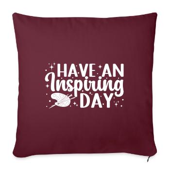 Peintre d’Art drôle ont une idée de cadeau de jour inspirante - Housse de coussin décorative 45 x 45 cm - bordeaux - Devant
