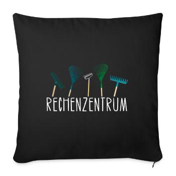 Rechenzentrum Garten Hobbygärtner Geschenk Idee - Sofakissenbezug 45 x 45 cm - Schwarz - Vorne