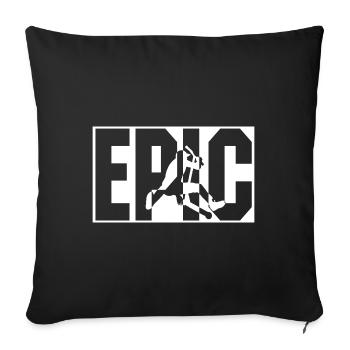 Epic Scooter Sport Hobby Scooter Cadeau - Housse de coussin décorative 45 x 45 cm - noir - Devant