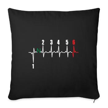 Pulse Bike Motorcycle Lifestyle Gift Hobby - Sofa pillowcase 17,3'' x 17,3'' (45 x 45 cm) - black - Front