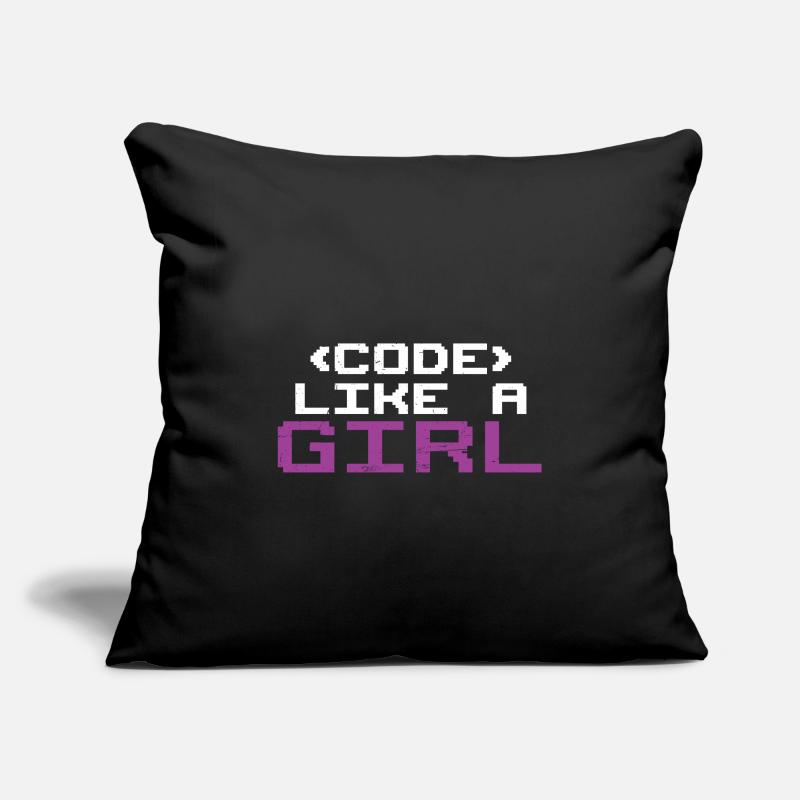 Programmeur Coder Développeur de logiciels Housse de coussin décorative 45 x 45 cm