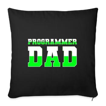 Programmierer Coder Software Entwickler - Sofakissenbezug 45 x 45 cm - Schwarz - Vorne