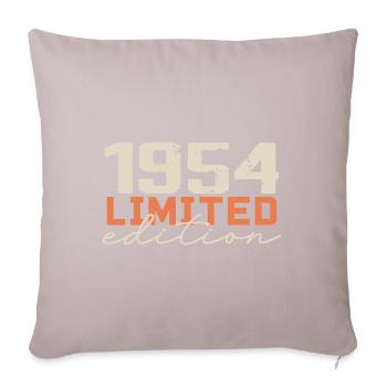 Né en 1954 | Vintage 1954 Anniversaire Rétro - Housse de coussin décorative 45 x 45 cm - taupe clair - Devant