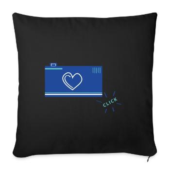 CLIQUER - Housse de coussin décorative 45 x 45 cm - noir - Devant