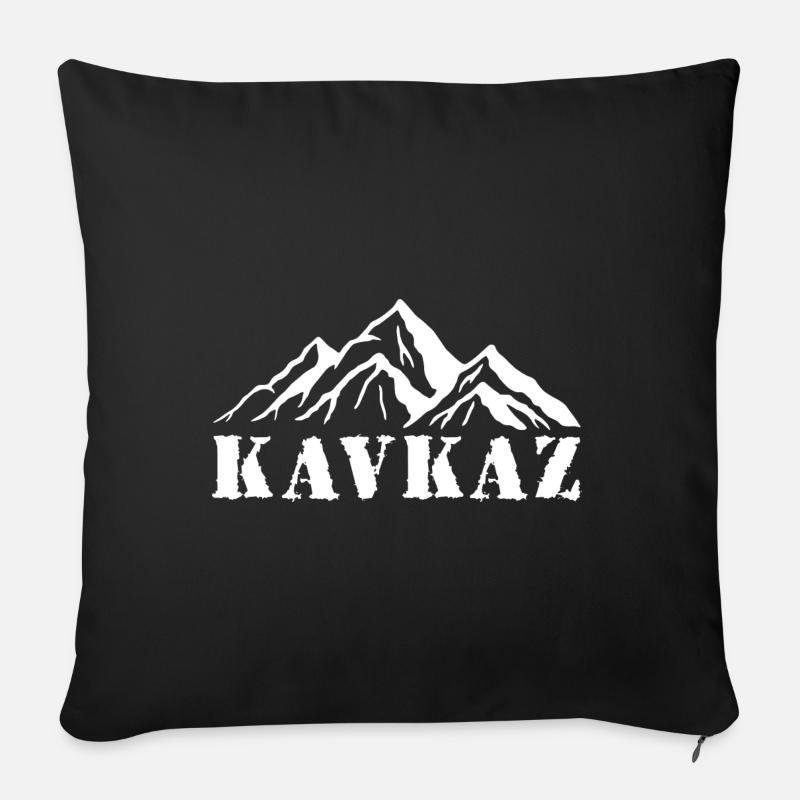 Kavkaz Kaukasus Chechnya Dagestan Geschenk - Sofakissenbezug 45 x 45 cm - Schwarz