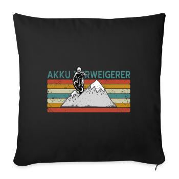 Vélo de montagne Cyclisme Cyclisme Cyclisme - Housse de coussin décorative 45 x 45 cm - noir - Devant