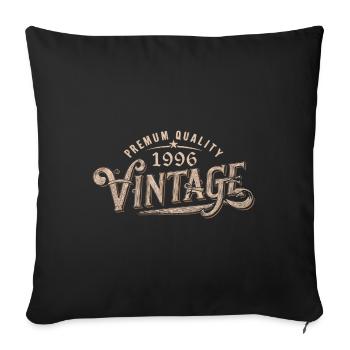 1996 Vintage 1996 Retro 1996 Birthday Gift - Sofa pillowcase 17,3'' x 17,3'' (45 x 45 cm) - black - Front