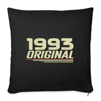 Born in 1993 Vintage 1993 Retro Birthday 1993 - Sofa pillowcase 17,3'' x 17,3'' (45 x 45 cm) - black - Front