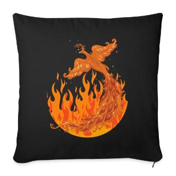 Phoenix - Sofa pillowcase 17,3'' x 17,3'' (45 x 45 cm) - black - Front