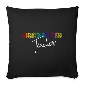 Kindergarten Teacher - Sofa pillowcase 17,3'' x 17,3'' (45 x 45 cm) - black - Front