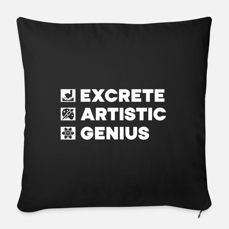 Funny Art Painter Artistic Genius Drawing Artist - Sofakissenbezug 45 x 45 cm - Schwarz