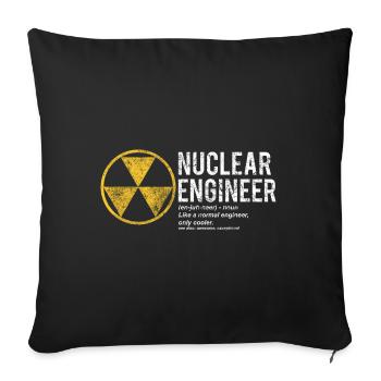 Physicien physicien - Housse de coussin décorative 45 x 45 cm - noir - Devant