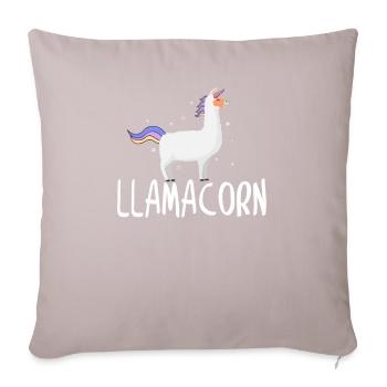 Llamacorn Drama Lama tendances chères dire cadeau - Housse de coussin décorative 45 x 45 cm - taupe clair - Devant