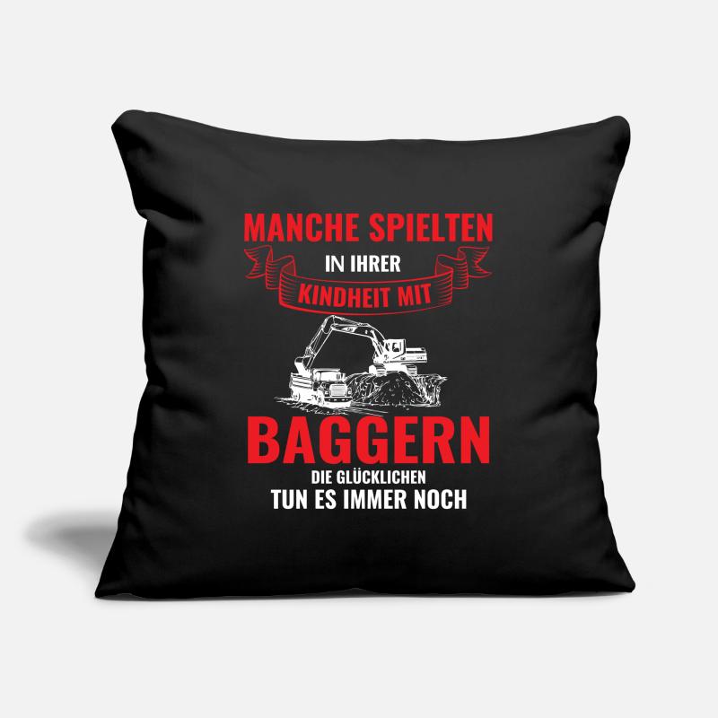 Bagger Baggerfahrer Geschenk Sofakissenbezug 45 x 45 cm