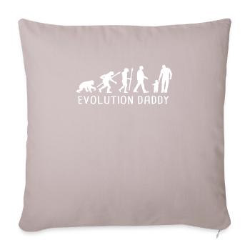 Evolution Daddy dad father - Sofa pillowcase 17,3'' x 17,3'' (45 x 45 cm) - light taupe - Front