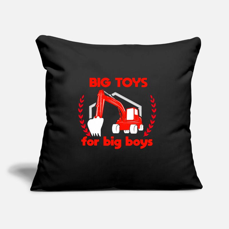 Baggerfahrer lustiger Spruch Sofakissenbezug 45 x 45 cm