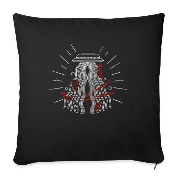 Ramen - Housse de coussin décorative 45 x 45 cm - noir - Devant