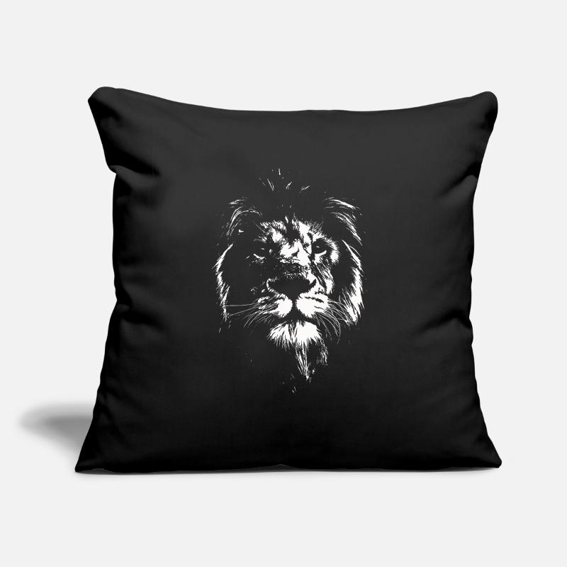 Lion lion face Sofa pillowcase 17,3'' x 17,3'' (45 x 45 cm)