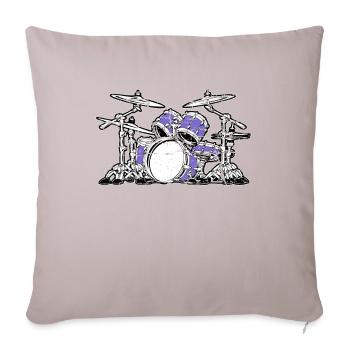 Drums - Sofa pillowcase 17,3'' x 17,3'' (45 x 45 cm) - light taupe - Front