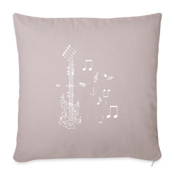 Guitar gift - Sofa pillowcase 17,3'' x 17,3'' (45 x 45 cm) - light taupe - Front
