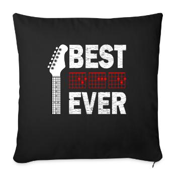 Best Dad Ever - Sofa pillowcase 17,3'' x 17,3'' (45 x 45 cm) - black - Front