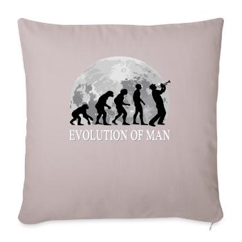 Musique de trompette évolution - Housse de coussin décorative 45 x 45 cm - taupe clair - Devant
