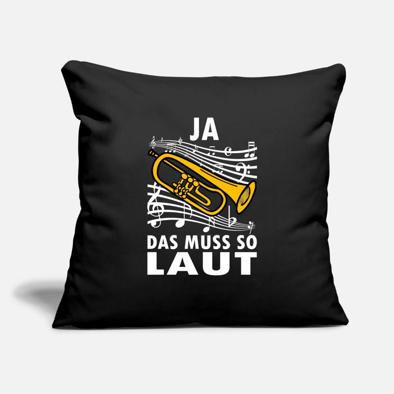 Ja das muss so laut Trompete Sofakissenbezug 45 x 45 cm