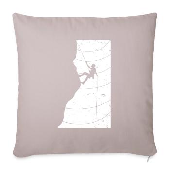 Vintage rock climbing rock climbing - Sofa pillowcase 17,3'' x 17,3'' (45 x 45 cm) - light taupe - Front