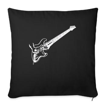 Guitares électriques - Housse de coussin décorative 45 x 45 cm - noir - Devant