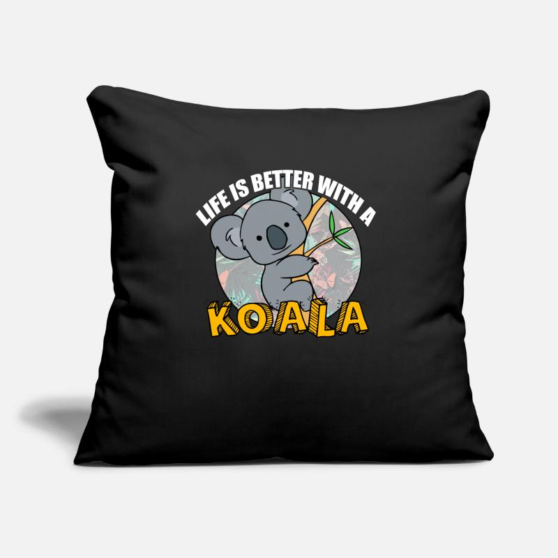Life is better with a koala bear koala Sofa pillowcase 17,3'' x 17,3'' (45 x 45 cm)