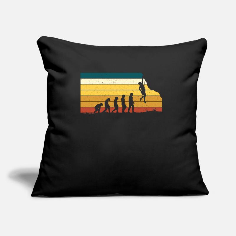 Climbing rock climbing evolution vintage Sofa pillowcase 17,3'' x 17,3'' (45 x 45 cm)