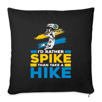 Volleyball Beach Volleyball - Sofa pillowcase 17,3'' x 17,3'' (45 x 45 cm) - black - Front