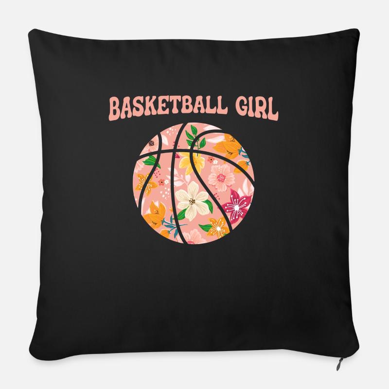 Basketball Basketballer - Sofakissenbezug 45 x 45 cm - Schwarz