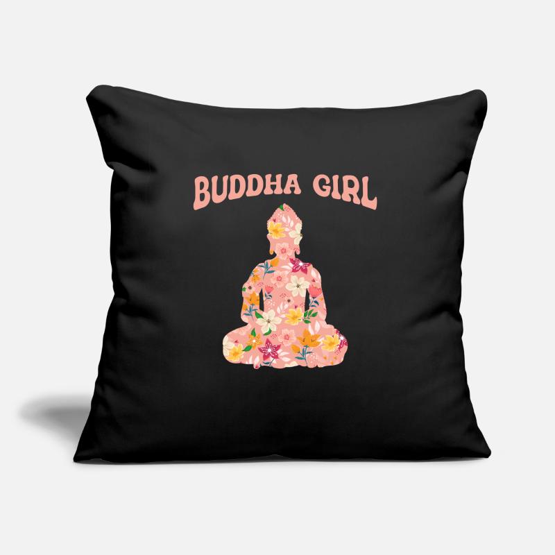 Bouddhisme bouddhiste de Bouddha Housse de coussin décorative 45 x 45 cm