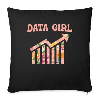 Big Data Science Engineer Scientist Analyst - Sofa pillowcase 17,3'' x 17,3'' (45 x 45 cm) - black - Front