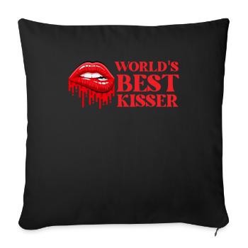 Saint-Valentin Saint-Valentin - Housse de coussin décorative 45 x 45 cm - noir - Devant