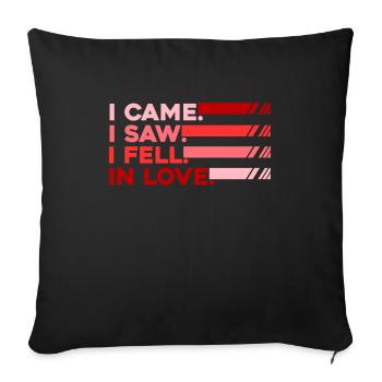 Saint-Valentin Saint-Valentin - Housse de coussin décorative 45 x 45 cm - noir - Devant
