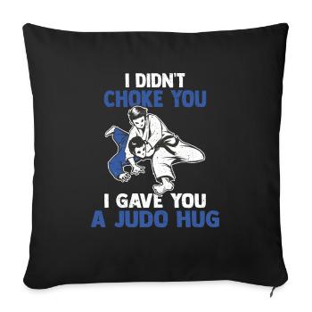 Judo Judoka - Housse de coussin décorative 45 x 45 cm - noir - Devant