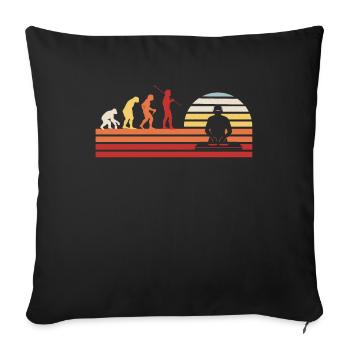 DJ Disc Jockey - Housse de coussin décorative 45 x 45 cm - noir - Devant
